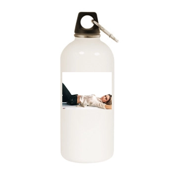 Jessica Alba White Water Bottle With Carabiner