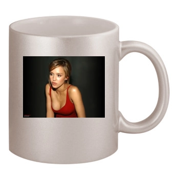 Jessica Alba 11oz Metallic Silver Mug