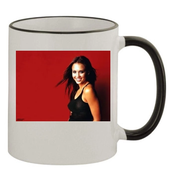 Jessica Alba 11oz Colored Rim & Handle Mug