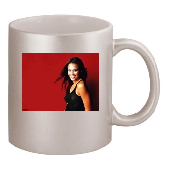 Jessica Alba 11oz Metallic Silver Mug