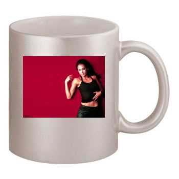 Jessica Alba 11oz Metallic Silver Mug