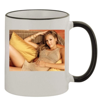 Jessica Alba 11oz Colored Rim & Handle Mug