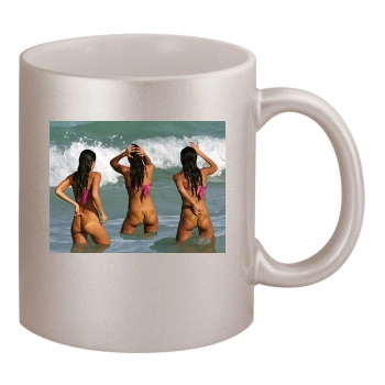 Jessica Alba 11oz Metallic Silver Mug