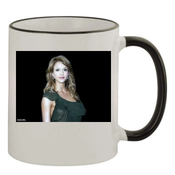 Jessica Alba 11oz Colored Rim & Handle Mug