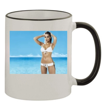 Jessica Alba 11oz Colored Rim & Handle Mug