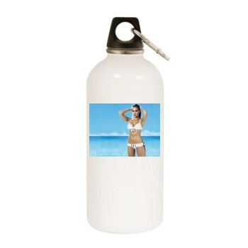 Jessica Alba White Water Bottle With Carabiner