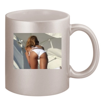 Jessica Alba 11oz Metallic Silver Mug