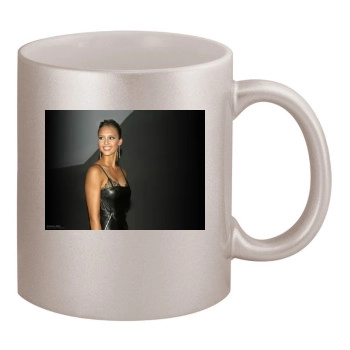 Jessica Alba 11oz Metallic Silver Mug