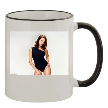 Jessica Alba 11oz Colored Rim & Handle Mug