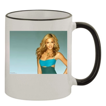 Jessica Alba 11oz Colored Rim & Handle Mug