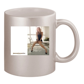 Jessica Alba 11oz Metallic Silver Mug