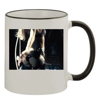 Jessica Alba 11oz Colored Rim & Handle Mug