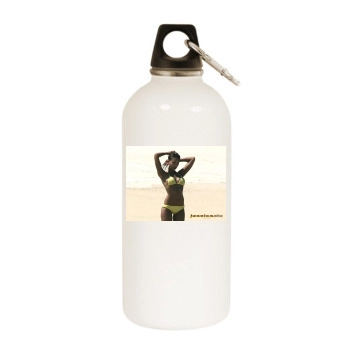 Jessica Alba White Water Bottle With Carabiner