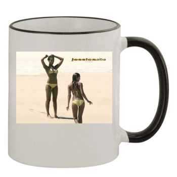 Jessica Alba 11oz Colored Rim & Handle Mug