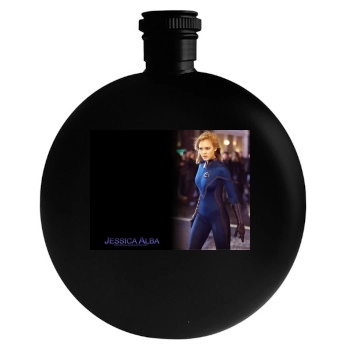 Jessica Alba Round Flask