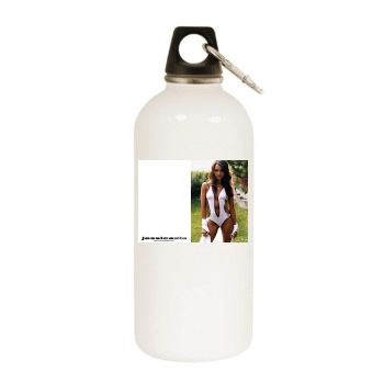 Jessica Alba White Water Bottle With Carabiner