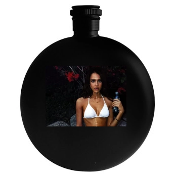 Jessica Alba Round Flask