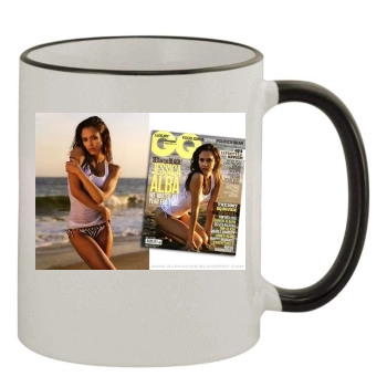 Jessica Alba 11oz Colored Rim & Handle Mug