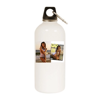 Jessica Alba White Water Bottle With Carabiner