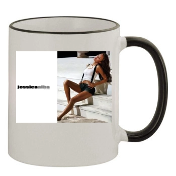 Jessica Alba 11oz Colored Rim & Handle Mug