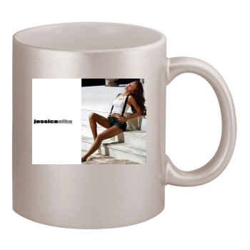 Jessica Alba 11oz Metallic Silver Mug