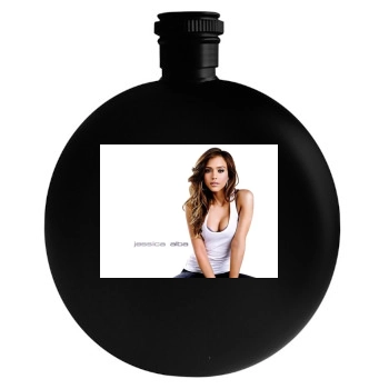 Jessica Alba Round Flask