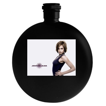 Jessica Alba Round Flask