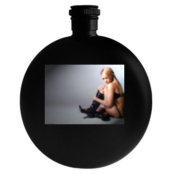 Jessica Alba Round Flask