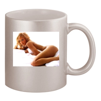 Jessica Alba 11oz Metallic Silver Mug