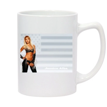 Jessica Alba 14oz White Statesman Mug