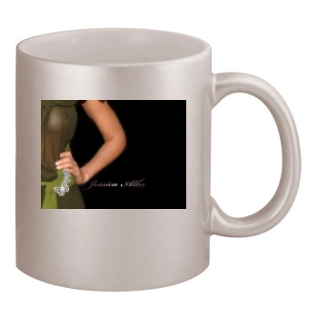 Jessica Alba 11oz Metallic Silver Mug