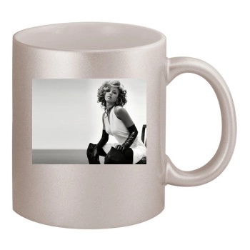 Jessica Alba 11oz Metallic Silver Mug