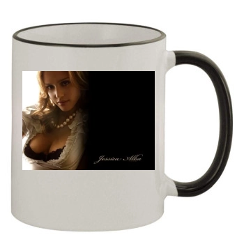 Jessica Alba 11oz Colored Rim & Handle Mug