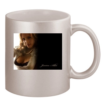 Jessica Alba 11oz Metallic Silver Mug