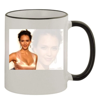 Jessica Alba 11oz Colored Rim & Handle Mug