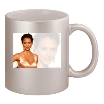 Jessica Alba 11oz Metallic Silver Mug