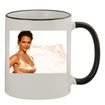 Jessica Alba 11oz Colored Rim & Handle Mug