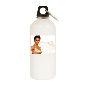 Jessica Alba White Water Bottle With Carabiner