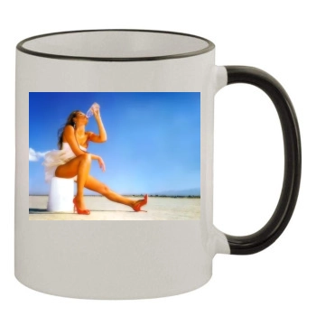 Jessica Alba 11oz Colored Rim & Handle Mug