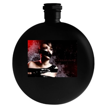 Jessica Alba Round Flask