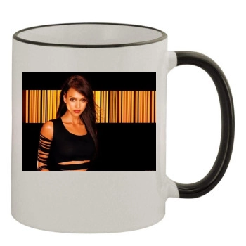 Jessica Alba 11oz Colored Rim & Handle Mug