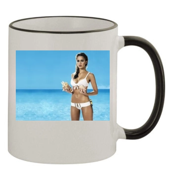 Jessica Alba 11oz Colored Rim & Handle Mug