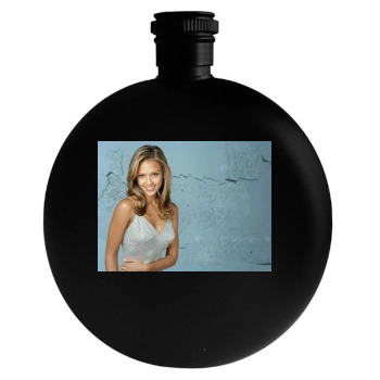 Jessica Alba Round Flask