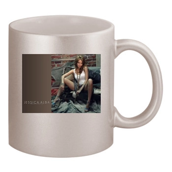 Jessica Alba 11oz Metallic Silver Mug