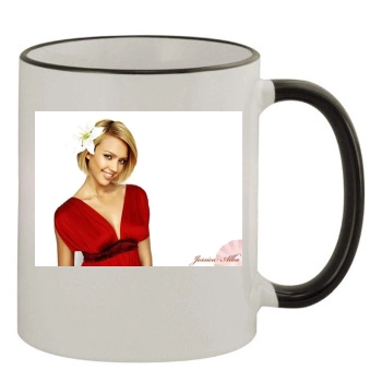 Jessica Alba 11oz Colored Rim & Handle Mug