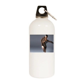 Jessica Alba White Water Bottle With Carabiner