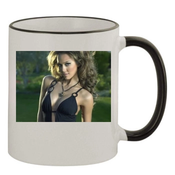 Jessica Alba 11oz Colored Rim & Handle Mug