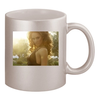 Jessica Alba 11oz Metallic Silver Mug