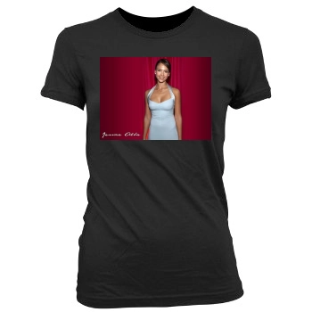 Jessica Alba Women's Junior Cut Crewneck T-Shirt