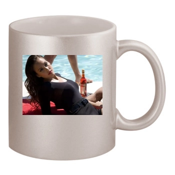 Jessica Alba 11oz Metallic Silver Mug